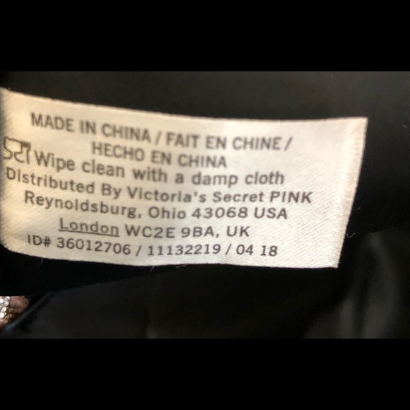 Victoria’s Secret PINK Metallic Cooler, Lunch Bag With Shoulder Strap, EUC - Picture 8 of 10